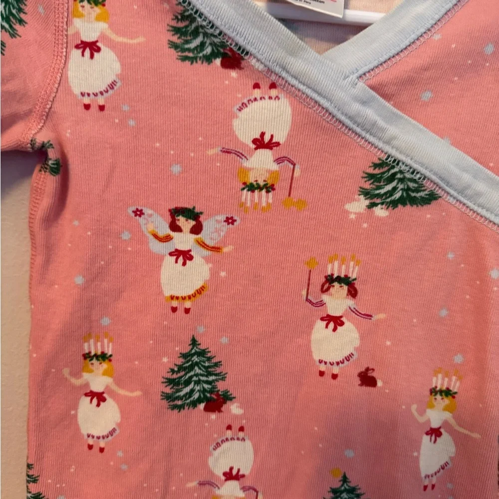 Hanna Andersson Pink Christmas Angel Pajamas